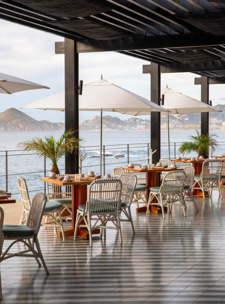 the cape outdoor dining area