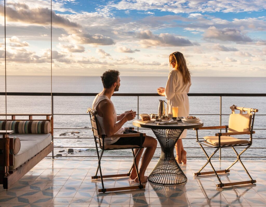 the cape outdoor dining area