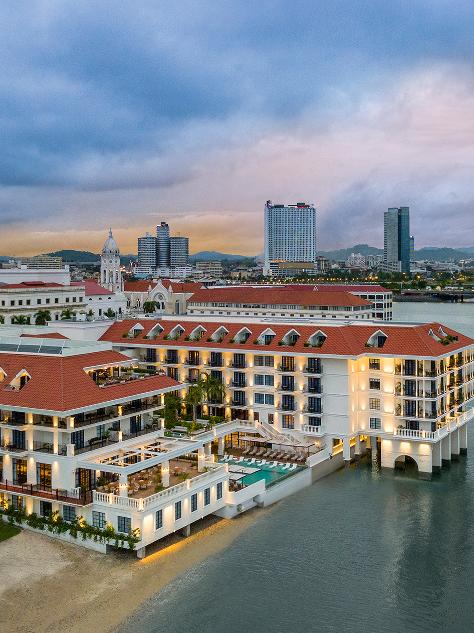 sofitel legend casco viejo aerial view panama