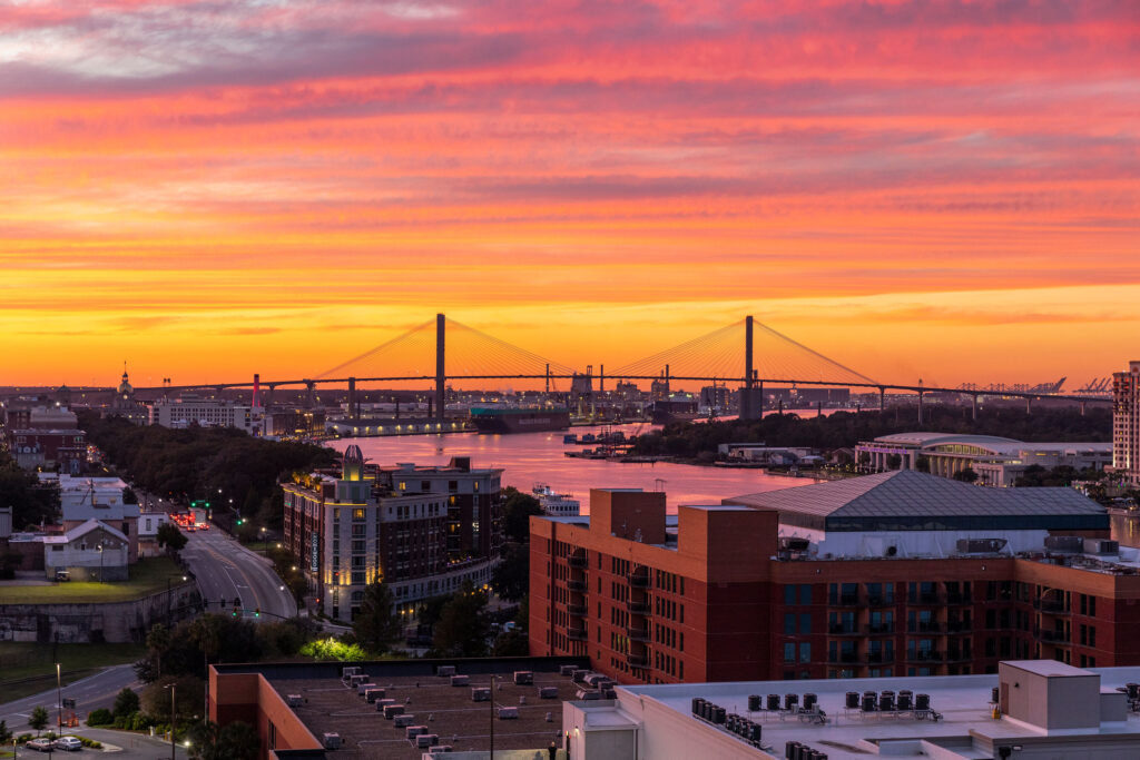 luxury photographer sunset of city scape